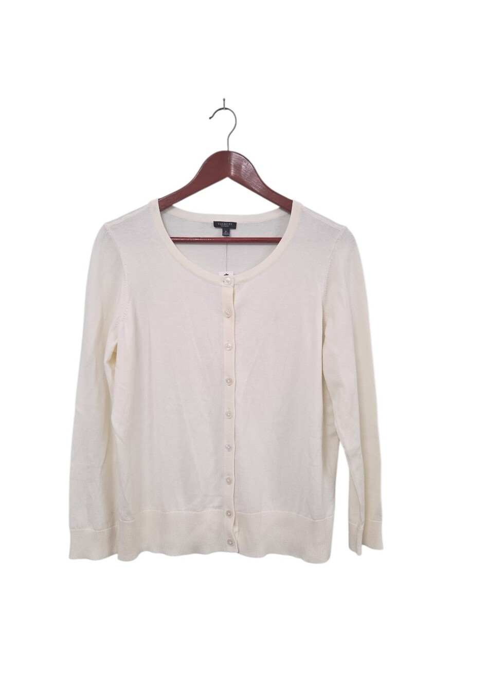 Talbots New Ivory Sweater Cardigan Womens Plus Petite XP 14 office Neutral
